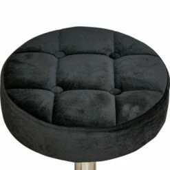 HOMCOM Round Vanity Stool with Height Adjustable Lift Luxury Style Upholstery and Swivel Seat and Wheels -Office Chairs Sales Shop unnamed file 6440