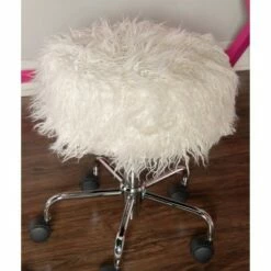 Tillie Faux Fur Stool - Linon -Office Chairs Sales Shop unnamed file 6477