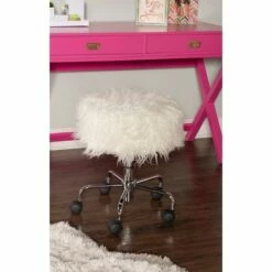 Tillie Faux Fur Stool - Linon -Office Chairs Sales Shop unnamed file 6478