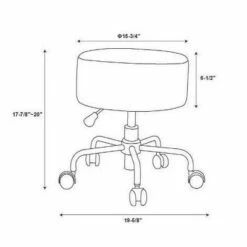 Tillie Faux Fur Stool - Linon -Office Chairs Sales Shop unnamed file 6479