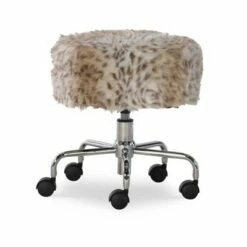 Tillie Faux Fur Stool - Linon -Office Chairs Sales Shop unnamed file 6481