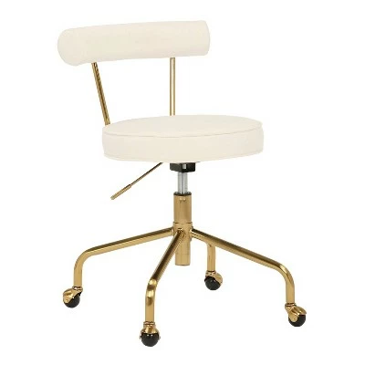 Rhonda Steel/Velvet Task Chair - LumiSource 14 Rhonda Steel/Velvet Task Chair - LumiSource - Image 12