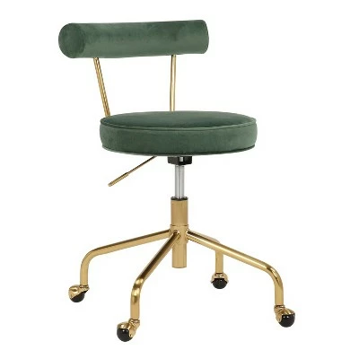 Rhonda Steel/Velvet Task Chair - LumiSource 15 Rhonda Steel/Velvet Task Chair - LumiSource - Image 13