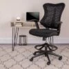 Flash Furniture High Back Designer Black Mesh Drafting Chair with LeatherSoft Sides and Adjustable Arms -Office Chairs Sales Shop unnamed file 6537