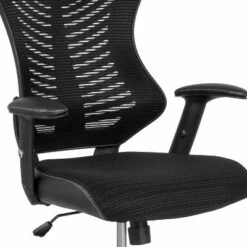 Flash Furniture High Back Designer Black Mesh Drafting Chair with LeatherSoft Sides and Adjustable Arms -Office Chairs Sales Shop unnamed file 6540