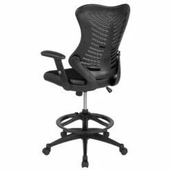 Flash Furniture High Back Designer Black Mesh Drafting Chair with LeatherSoft Sides and Adjustable Arms -Office Chairs Sales Shop unnamed file 6542