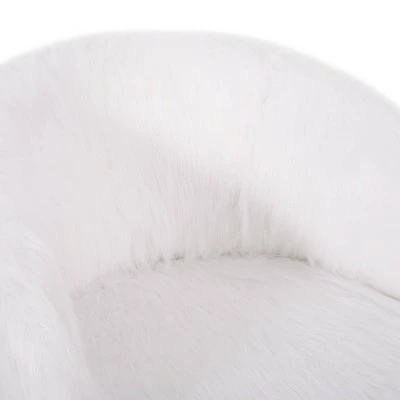 Syosset Modern Glam Swivel Office Chair White/Silver - Christopher Knight Home 9 Syosset Modern Glam Swivel Office Chair White/Silver - Christopher Knight Home - Image 7