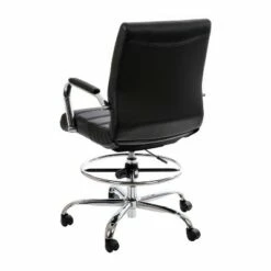 Flash Furniture Mid-Back LeatherSoft Drafting Chair with Adjustable Foot Ring and Chrome Base -Office Chairs Sales Shop unnamed file 6575