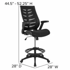 Emma and Oliver High Back Mesh Ergonomic Drafting Chair with Adjustable Flip-Up Arms -Office Chairs Sales Shop unnamed file 6601