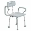 Drive Medical RTL12A001-GR PreserveTech 360 Degrees Swivel Adjustable Height Compact Bath Chair with 350 Pound Weight Capacity, Grey -Office Chairs Sales Shop unnamed file 6641