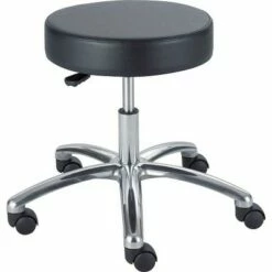 Safco Pneumatic Lift Height-Adjustable Lab Stools 17-22 Black 3431BL