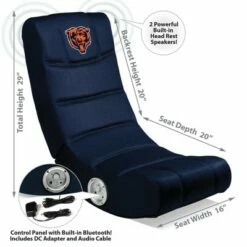 NFL Imperial Video Game Chair with Bluetooth San Francisco 49ers