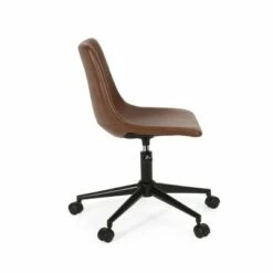 Jarvi Contemporary Upholstered Swivel Office Chair with Rolling Casters - Christopher Knight Home Dark Brown/matte 18 Jarvi Contemporary Upholstered Swivel Office Chair with Rolling Casters - Christopher Knight Home Dark Brown/matte -Office Chairs Sales Shop unnamed file 670