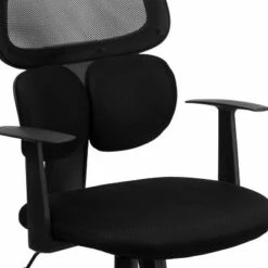 Flash Furniture Mid-Back Black Mesh Swivel Task Office Chair with Flexible Dual Lumbar Support and Arms -Office Chairs Sales Shop unnamed file 6744