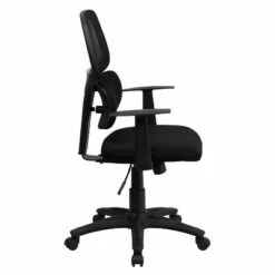 Flash Furniture Mid-Back Black Mesh Swivel Task Office Chair with Flexible Dual Lumbar Support and Arms -Office Chairs Sales Shop unnamed file 6746