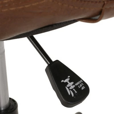 Jarvi Contemporary Upholstered Swivel Office Chair with Rolling Casters - Christopher Knight Home Dark Brown/matte 12 Jarvi Contemporary Upholstered Swivel Office Chair with Rolling Casters - Christopher Knight Home Dark Brown/matte - Image 10