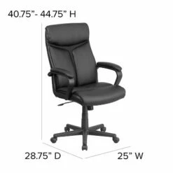 Flash Furniture High Back Black LeatherSoft Executive Swivel Office Chair with Slight Mesh Accent and Arms 13 Flash Furniture High Back Black LeatherSoft Executive Swivel Office Chair with Slight Mesh Accent and Arms -Office Chairs Sales Shop unnamed file 6764
