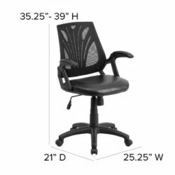 Flash Furniture Mid-Back Designer Mesh Swivel Task Office Chair with Open Arms -Office Chairs Sales Shop unnamed file 6789