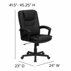 Flash Furniture High Back Black Leather Executive Swivel Office Chair with Arms -Office Chairs Sales Shop unnamed file 6800