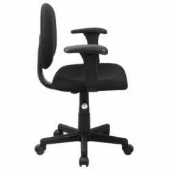 Flash Furniture Mid-Back Black Fabric Swivel Task Office Chair with Adjustable Arms -Office Chairs Sales Shop unnamed file 6813