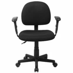 Flash Furniture Mid-Back Black Fabric Swivel Task Office Chair with Adjustable Arms -Office Chairs Sales Shop unnamed file 6814