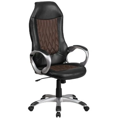 Flash Furniture High Back Vinyl Executive Swivel Office Chair with Arms 6 Flash Furniture High Back Vinyl Executive Swivel Office Chair with Arms - Image 4