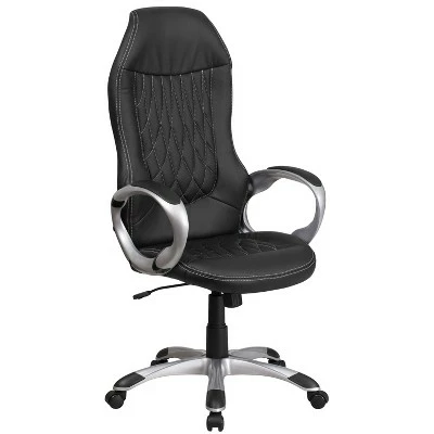 Flash Furniture High Back Vinyl Executive Swivel Office Chair with Arms 7 Flash Furniture High Back Vinyl Executive Swivel Office Chair with Arms - Image 5