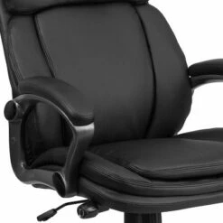 Flash Furniture High Back Black LeatherSoft Executive Swivel Ergonomic Office Chair with Lumbar Support Knob with Arms -Office Chairs Sales Shop unnamed file 6859