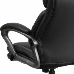 Flash Furniture High Back Black LeatherSoft Executive Swivel Ergonomic Office Chair with Lumbar Support Knob with Arms -Office Chairs Sales Shop unnamed file 6860