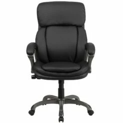 Flash Furniture High Back Black LeatherSoft Executive Swivel Ergonomic Office Chair with Lumbar Support Knob with Arms -Office Chairs Sales Shop unnamed file 6863