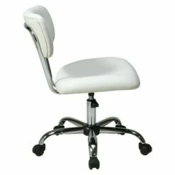 Vista Chrome and Vinyl Desk Chair White - OSP Home Furnishings -Office Chairs Sales Shop unnamed file 6892