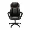 Racing Style Softhread Leather High Back Office Chair - OFM Black