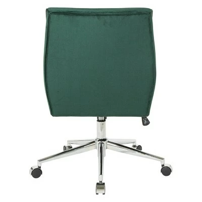 Quinn Office Chair with Chrome Base - OSP Home Furnishings White 6 Quinn Office Chair with Chrome Base - OSP Home Furnishings White - Image 4