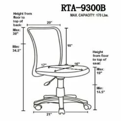 Mesh Task Office Chair Black - Techni Mobili 13 Mesh Task Office Chair Black - Techni Mobili -Office Chairs Sales Shop unnamed file 6976