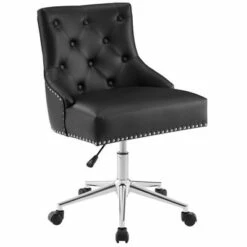 Regent Tufted Button Swivel Faux Leather Office Chair - Modway Black -Office Chairs Sales Shop unnamed file 6990