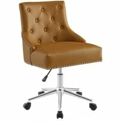 Regent Tufted Button Swivel Faux Leather Office Chair - Modway Black -Office Chairs Sales Shop unnamed file 6992