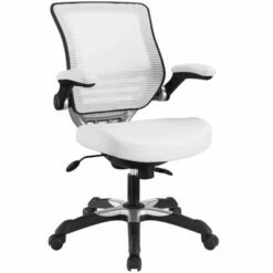 Edge Mesh Back with Leatherette Seat Office Chair - Modway Almond Tan -Office Chairs Sales Shop unnamed file 7004