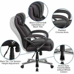 Flash Furniture HERCULES Series Big & Tall 500 lb. Rated LeatherSoft Executive Swivel Ergonomic Office Chair with Extra Wide Seat -Office Chairs Sales Shop unnamed file 7006