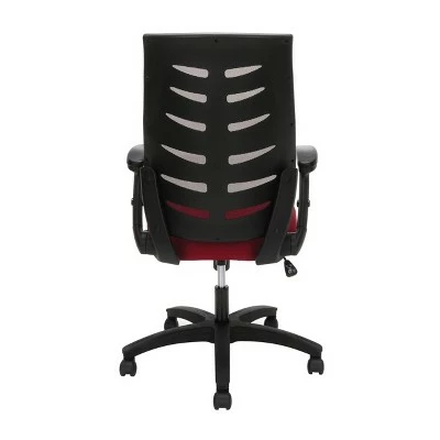 Mid-Back Mesh Office Chair for Computer Desk Burgundy - OFM 5 Mid-Back Mesh Office Chair for Computer Desk Burgundy - OFM - Image 3
