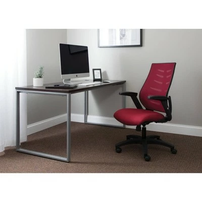 Mid-Back Mesh Office Chair for Computer Desk Burgundy - OFM 6 Mid-Back Mesh Office Chair for Computer Desk Burgundy - OFM - Image 4