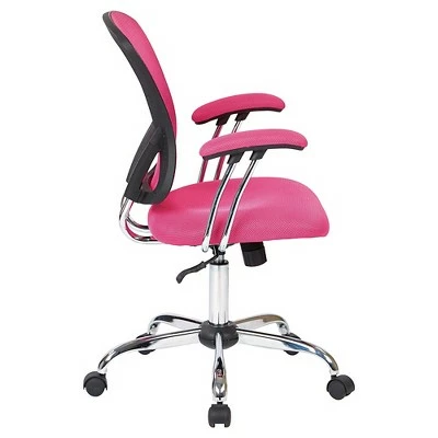 Juliana Task Chair Pink Mesh - OSP Home Furnishings 3 Juliana Task Chair Pink Mesh - OSP Home Furnishings