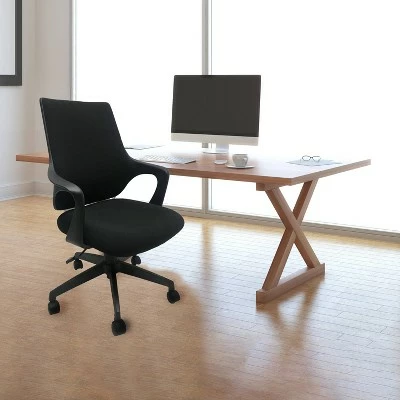 Wesley Mid Back Ergonomic Office Chair Black - X Rocker 8 Wesley Mid Back Ergonomic Office Chair Black - X Rocker - Image 6