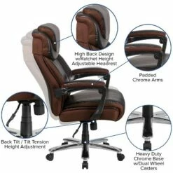Flash Furniture HERCULES Series Big & Tall 500 lb. Rated LeatherSoft Executive Swivel Ergonomic Office Chair with Height Adjustable Headrest 14 Flash Furniture HERCULES Series Big & Tall 500 lb. Rated LeatherSoft Executive Swivel Ergonomic Office Chair with Height Adjustable Headrest -Office Chairs Sales Shop unnamed file 7162