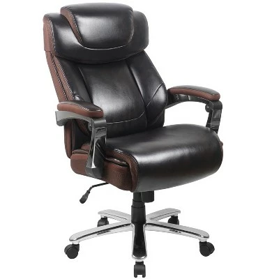 Flash Furniture HERCULES Series Big & Tall 500 lb. Rated LeatherSoft Executive Swivel Ergonomic Office Chair with Height Adjustable Headrest 12 Flash Furniture HERCULES Series Big & Tall 500 lb. Rated LeatherSoft Executive Swivel Ergonomic Office Chair with Height Adjustable Headrest - Image 10