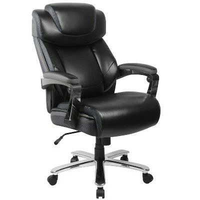 Flash Furniture HERCULES Series Big & Tall 500 lb. Rated LeatherSoft Executive Swivel Ergonomic Office Chair with Height Adjustable Headrest 13 Flash Furniture HERCULES Series Big & Tall 500 lb. Rated LeatherSoft Executive Swivel Ergonomic Office Chair with Height Adjustable Headrest - Image 11