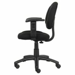 Deluxe Posture Chair with Adjustable Arms - Boss Office Products Gray
