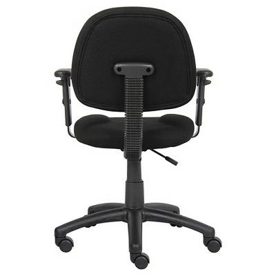 Deluxe Posture Chair with Adjustable Arms - Boss Office Products Gray 4 Deluxe Posture Chair with Adjustable Arms - Boss Office Products Gray - Image 2