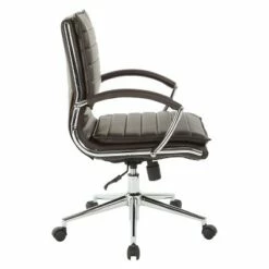 OSP Home Furnishings Mid Back Manager's Faux Leather Chair with Chrome Base - OSP Designs Black 14 OSP Home Furnishings Mid Back Manager's Faux Leather Chair with Chrome Base - OSP Designs Black -Office Chairs Sales Shop unnamed file 7231