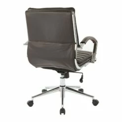 OSP Home Furnishings Mid Back Manager's Faux Leather Chair with Chrome Base - OSP Designs Black 15 OSP Home Furnishings Mid Back Manager's Faux Leather Chair with Chrome Base - OSP Designs Black -Office Chairs Sales Shop unnamed file 7232