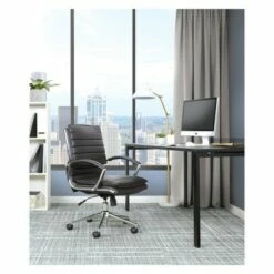 OSP Home Furnishings Mid Back Manager's Faux Leather Chair with Chrome Base - OSP Designs Black 18 OSP Home Furnishings Mid Back Manager's Faux Leather Chair with Chrome Base - OSP Designs Black -Office Chairs Sales Shop unnamed file 7235
